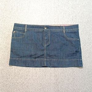 SO mini, denim skirt, size 15